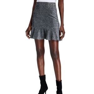 Michael Kors Metallic Flippy Mini Skirt